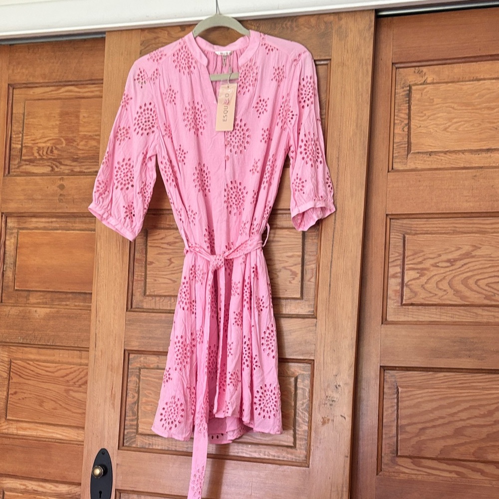 ESQUALO Pink Floral Dress
